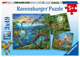 Ravensburger Dino Fascination - Dinosaur Jigsaw Puzzles for Kids Age 5 Years Up - 3x 49 Pieces